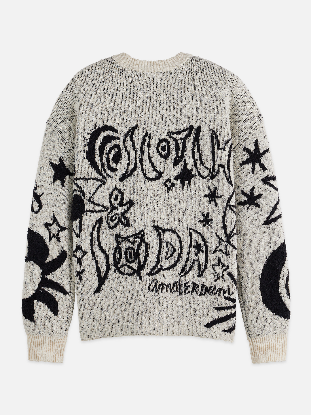 Jacquard Motif Oversized Pullover