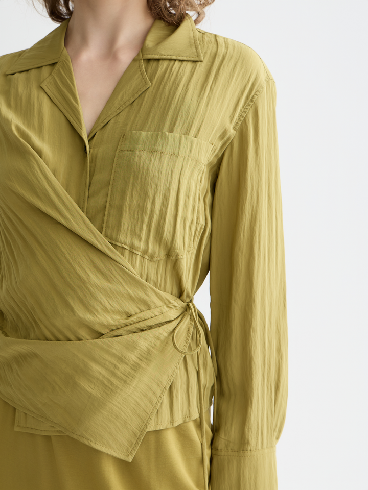 Long Sleeve Wrap Shirt