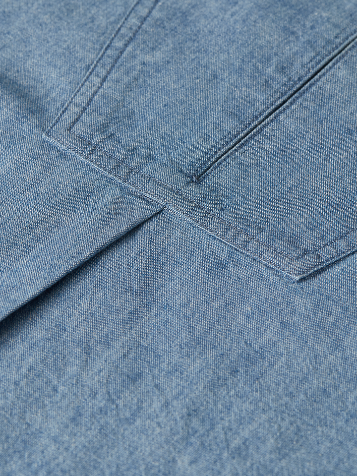Denim bib shirt