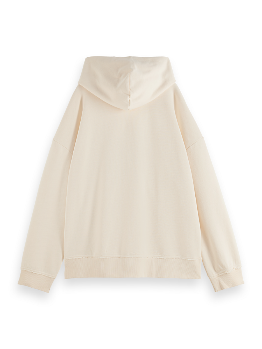 Embroidered artwork hoodie