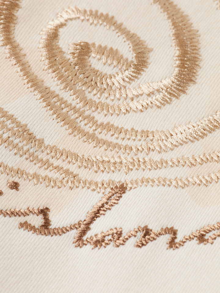 Embroidered artwork hoodie