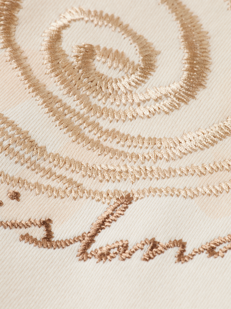 Embroidered artwork hoodie