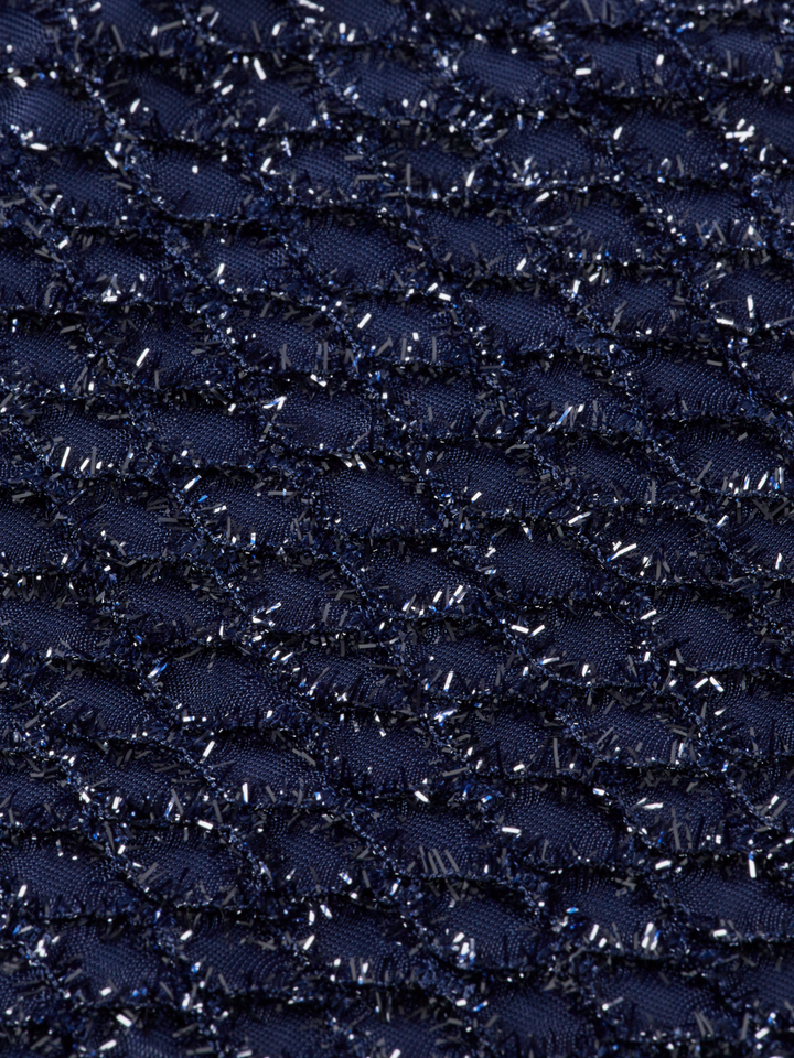 Lurex smocked skirt