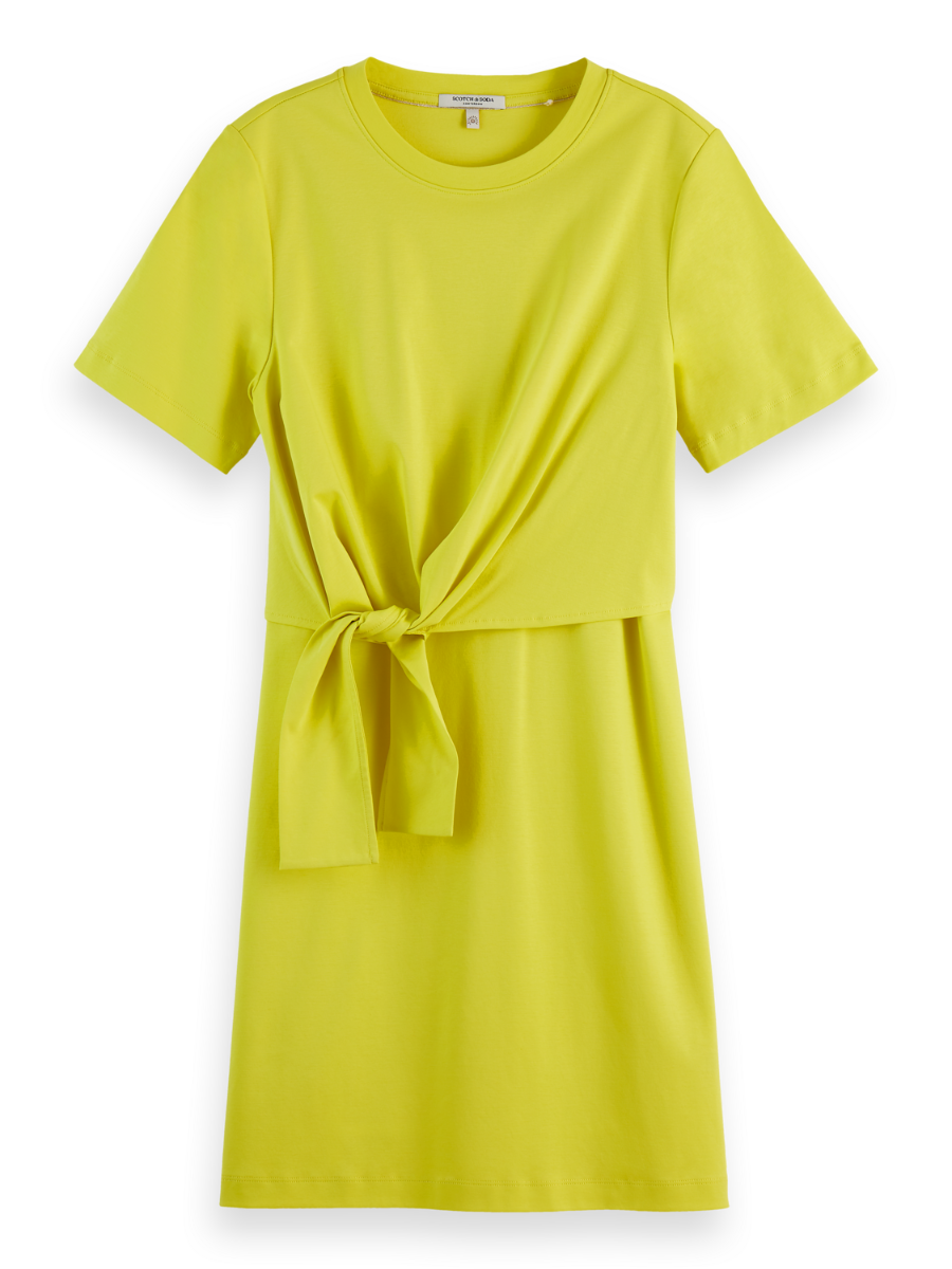 Knotted jersey dress