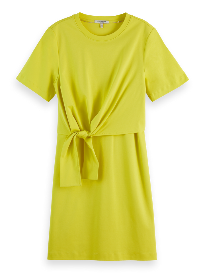 Knotted jersey dress