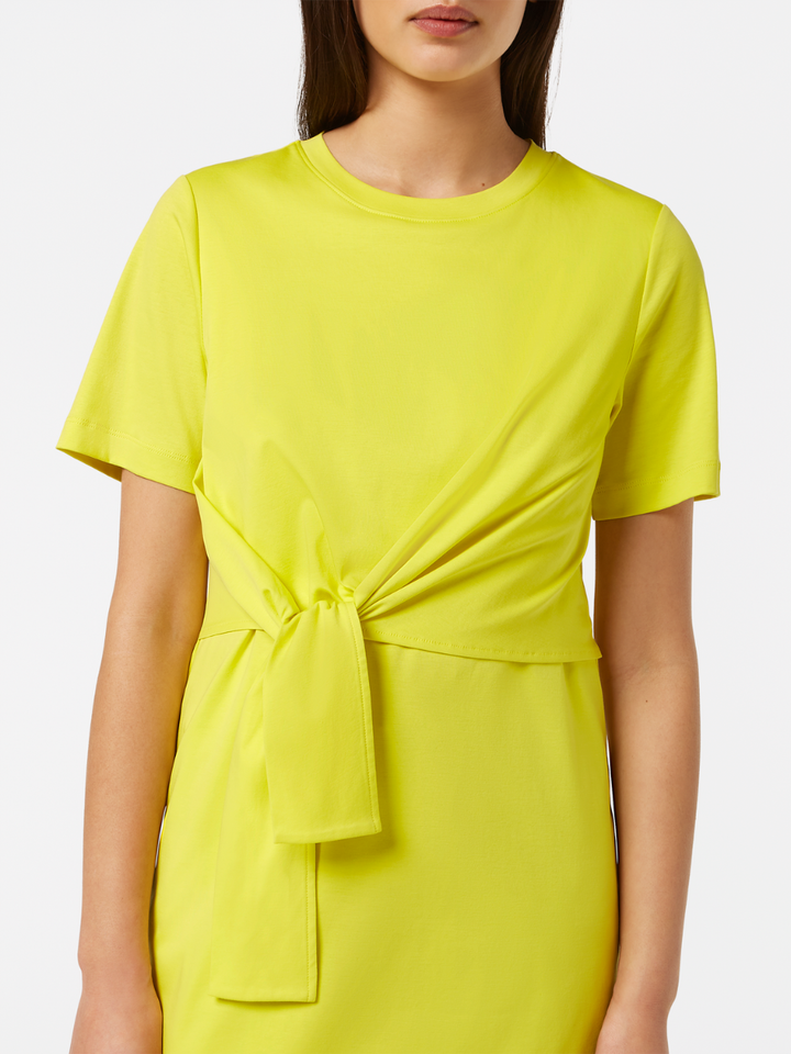Knotted jersey dress