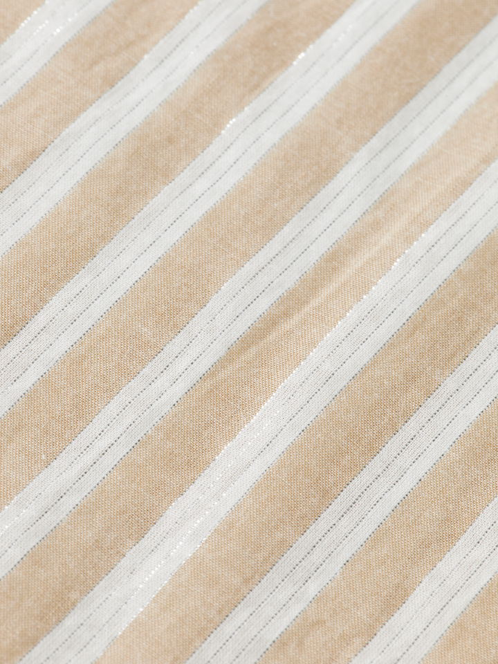 Striped midi shirt dress