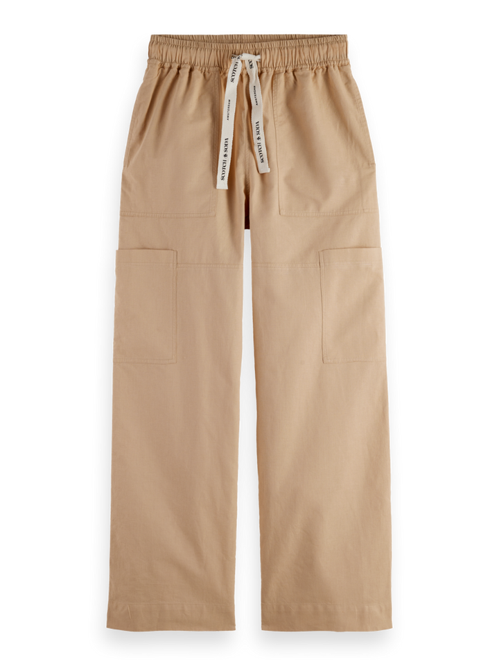 Noa high-rise wide-leg pull on cargo pant