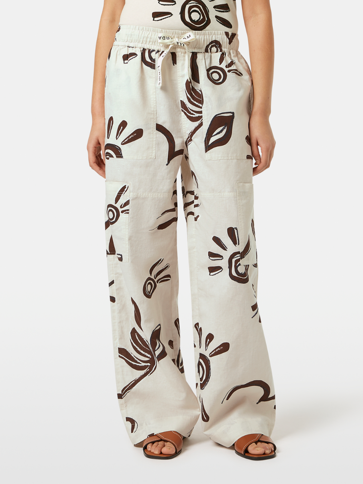 Noa high-rise wide-leg pull on cargo pant