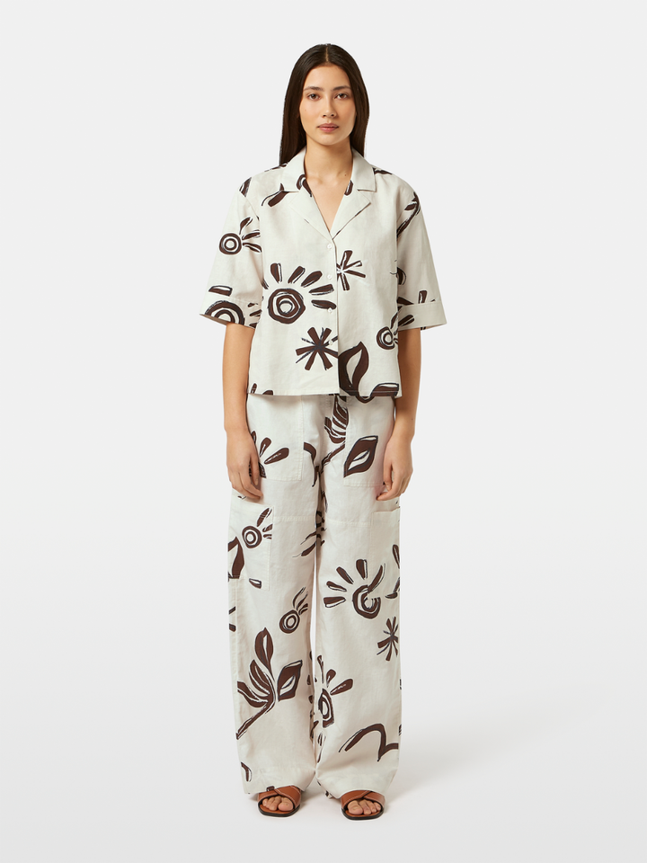 Noa high-rise wide-leg pull on cargo pant