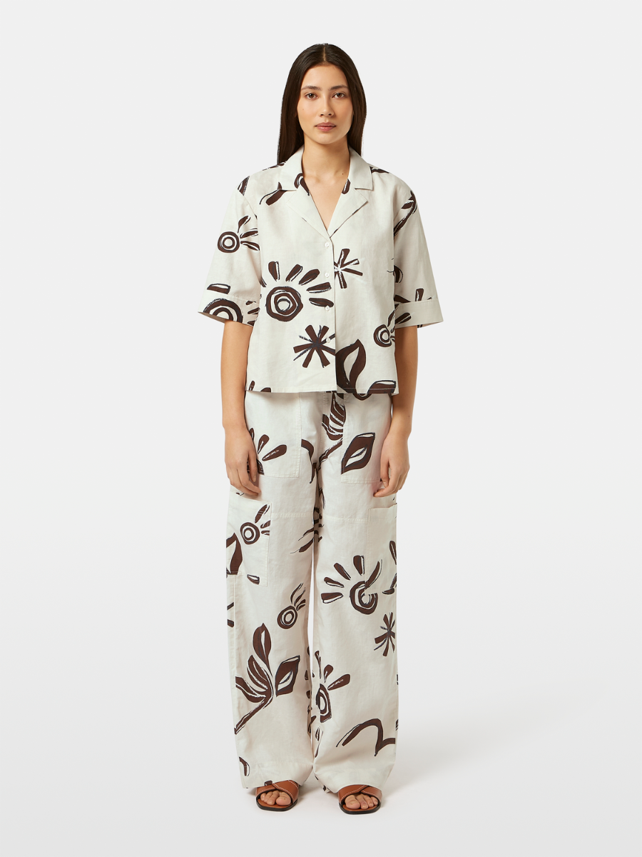 Noa high-rise wide-leg pull on cargo pant