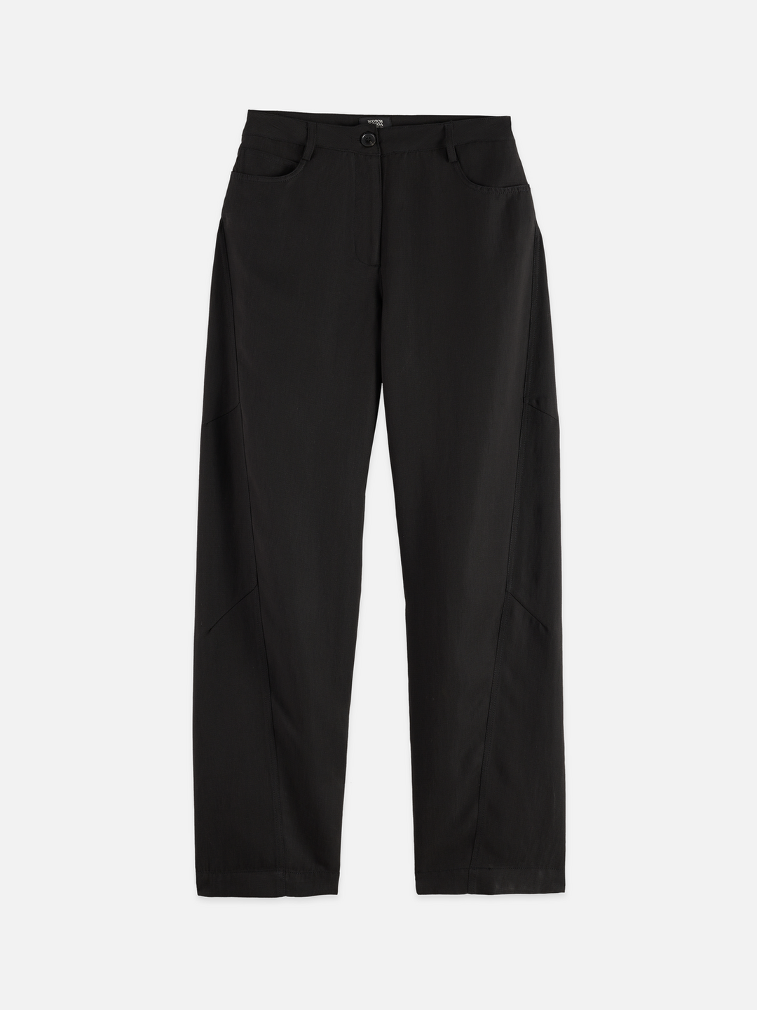 Lotus - High Rise Barrel Leg Twill Pants