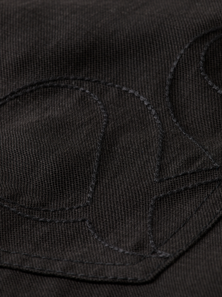 Lotus - High Rise Barrel Leg Twill Pants