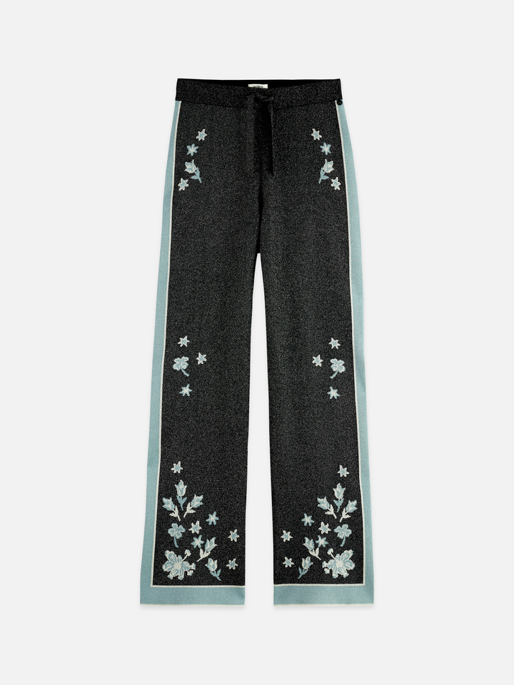 40 Years Jacquard Knitted Trousers