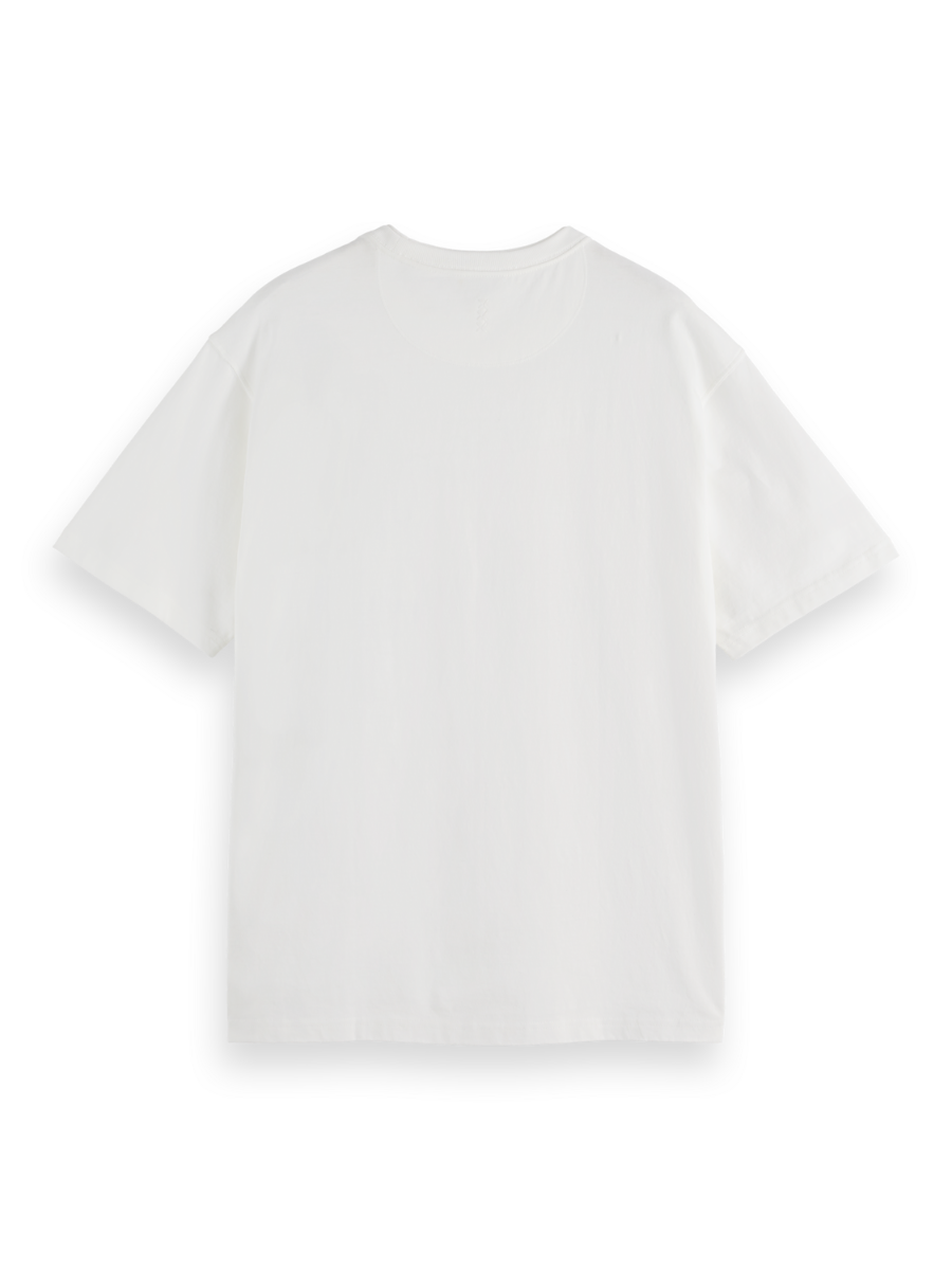 

Relaxed-fit 3 crosses garment-dyed T-shirt, White