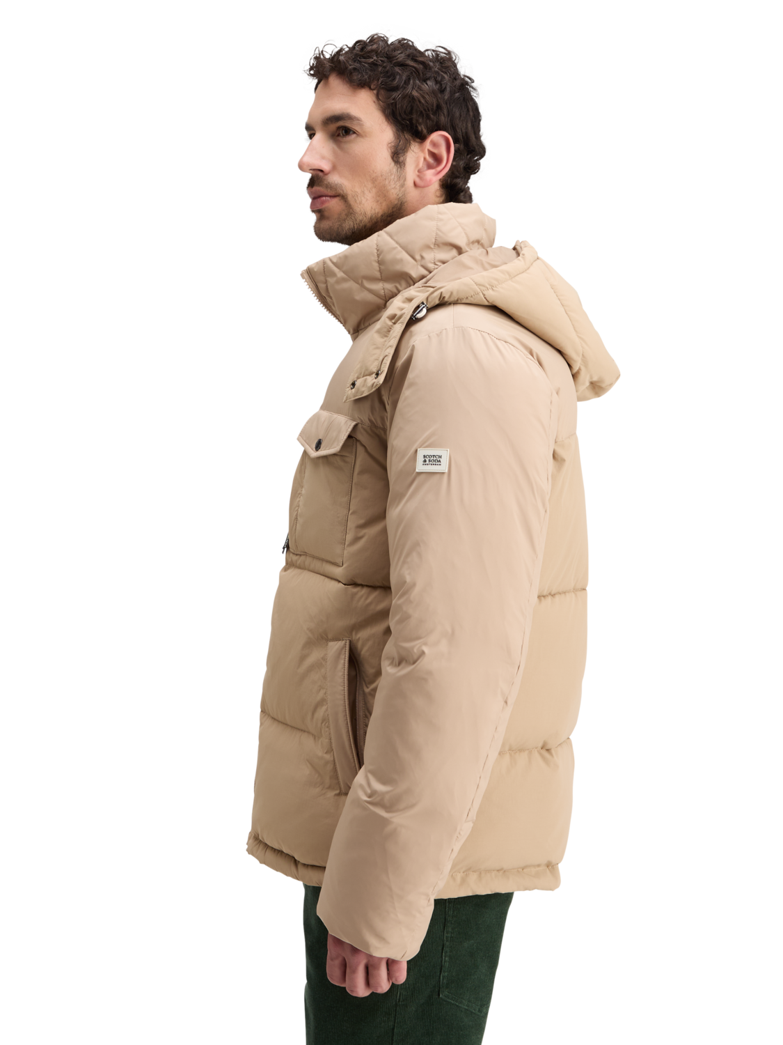 

Hooded Puffer Jacket, Mocha