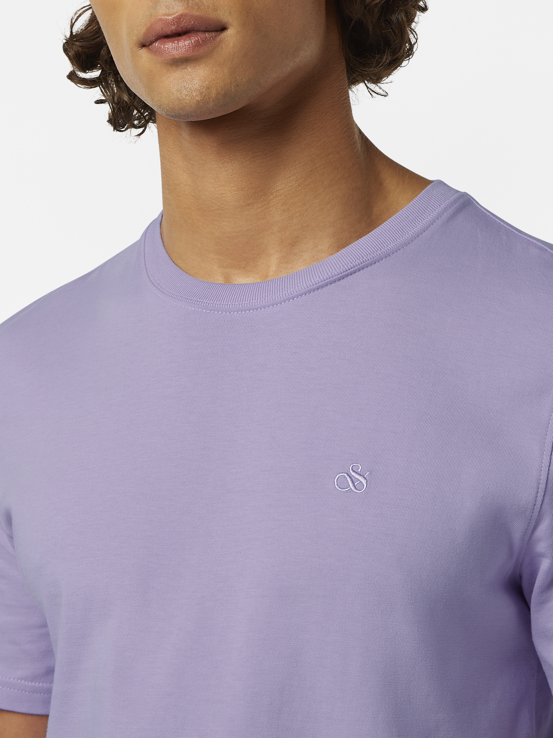 

Seasonal core - Regular fit logo T-shirt, Bright lavender