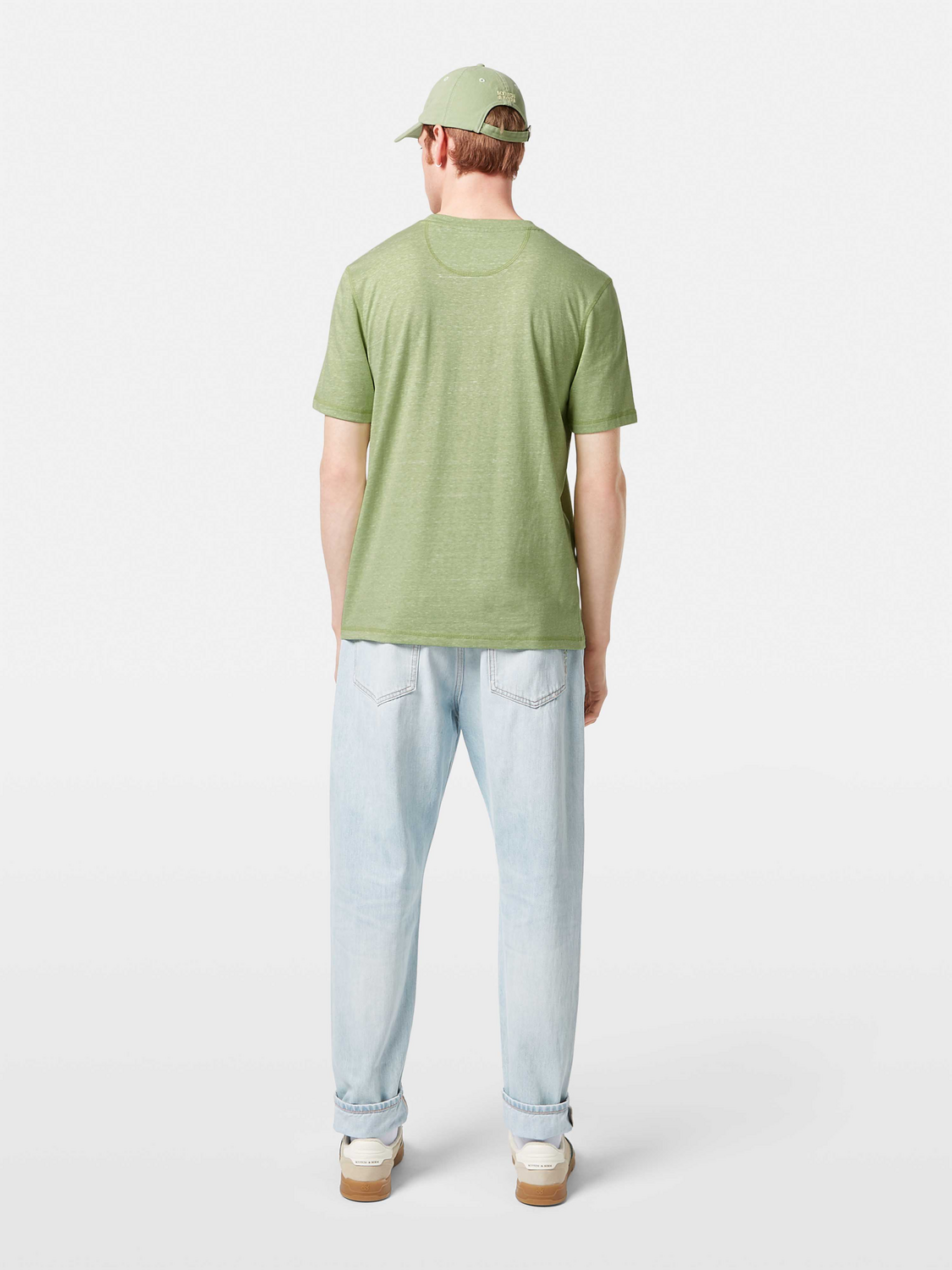 

Regular fit melange T-shirt, Pistachio melange