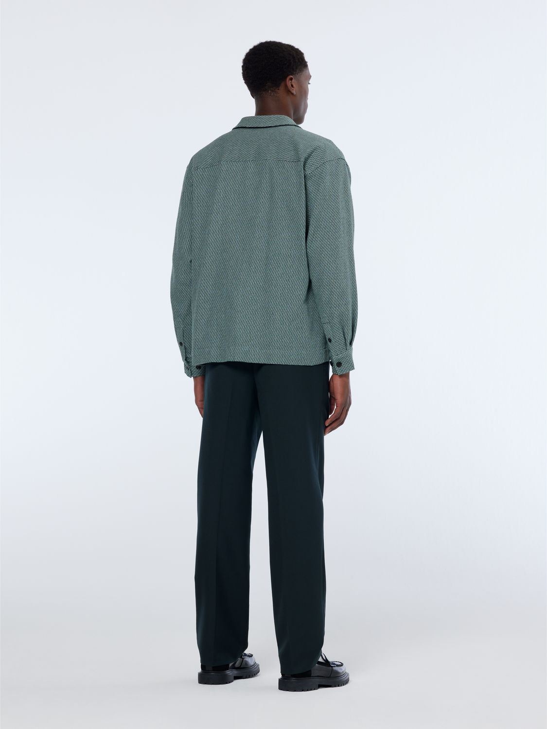 

Relaxed-Fit Structured Overshirt, Amsterdam green