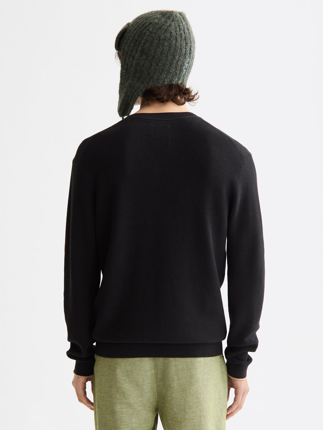 

Seasonal core-Fave-Cotton linen bermuda, Calla green