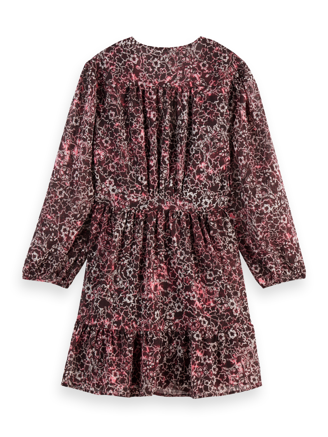 

Mini Wrap Dress, Shibori floral pink