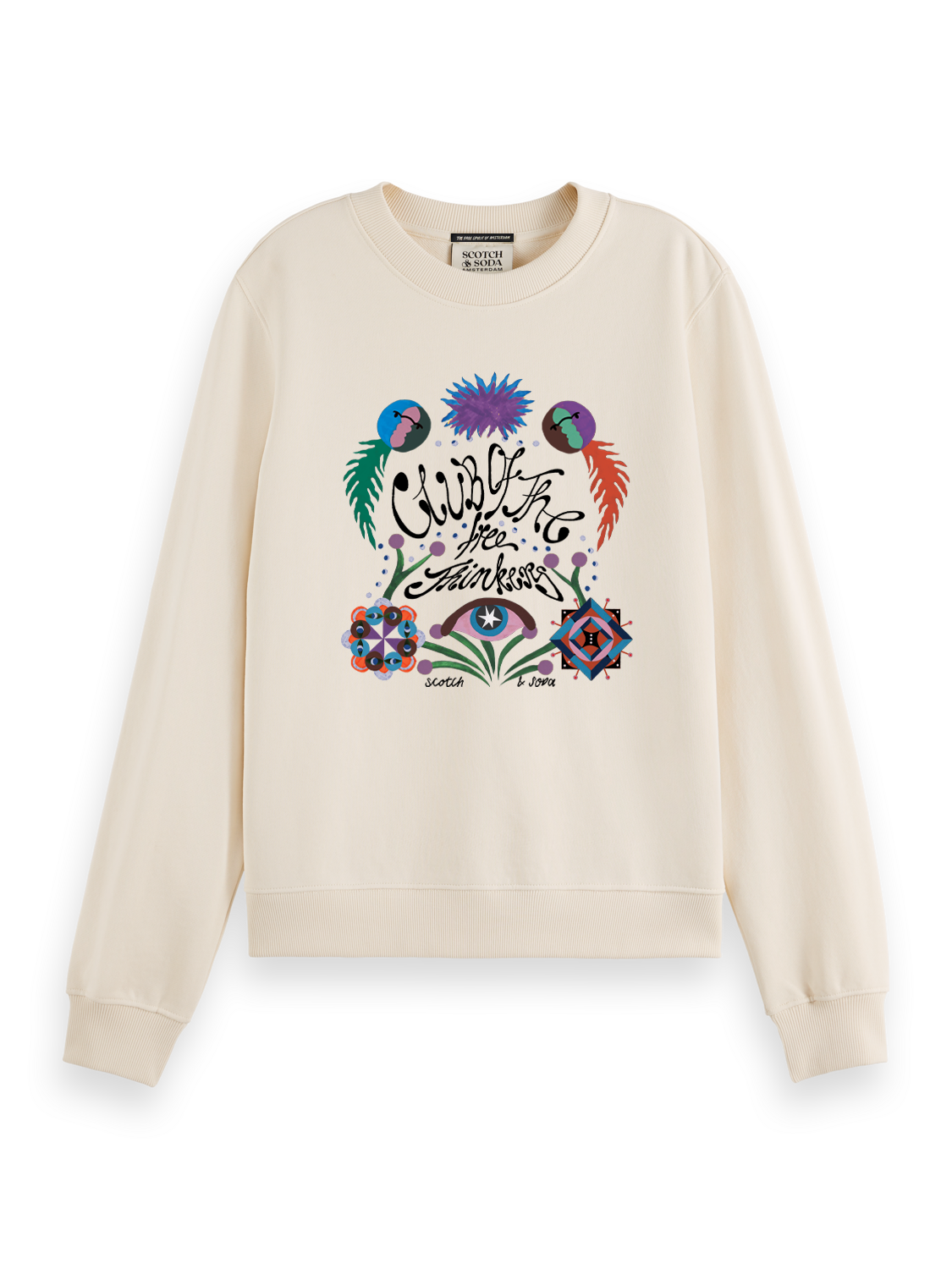 

Embroidered Regular Fit Sweatshirt, Soft ice