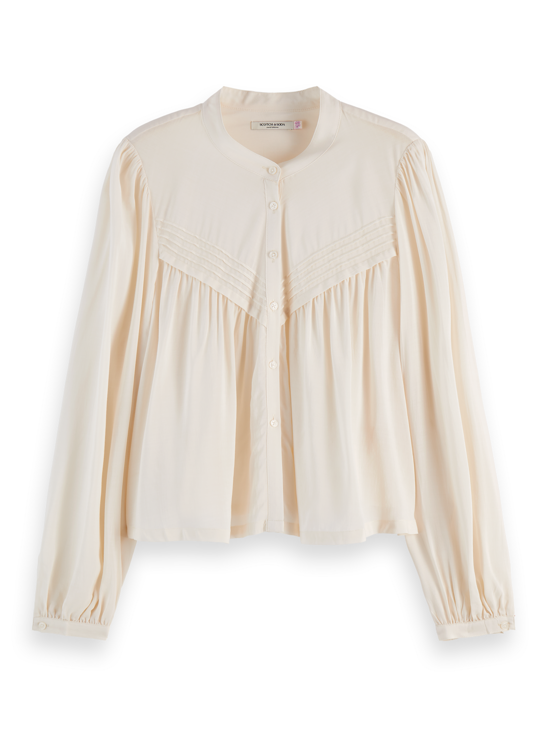 

Pintuck Shirt, Soft ice